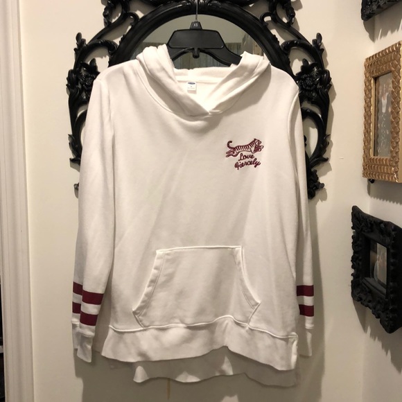 White sweatshirt old navy Clearance